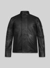 Californication Season 3 Hank Moody Black Leather Jacket – front view