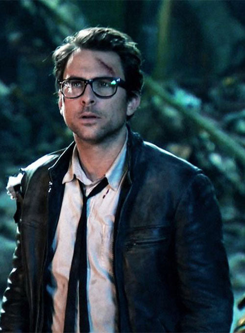 Charlie Hunnam Pacific Rim Black Leather Jacket – alternate view