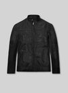 Chris Hemsworth Thor Promo Black Leather Jacket – front view