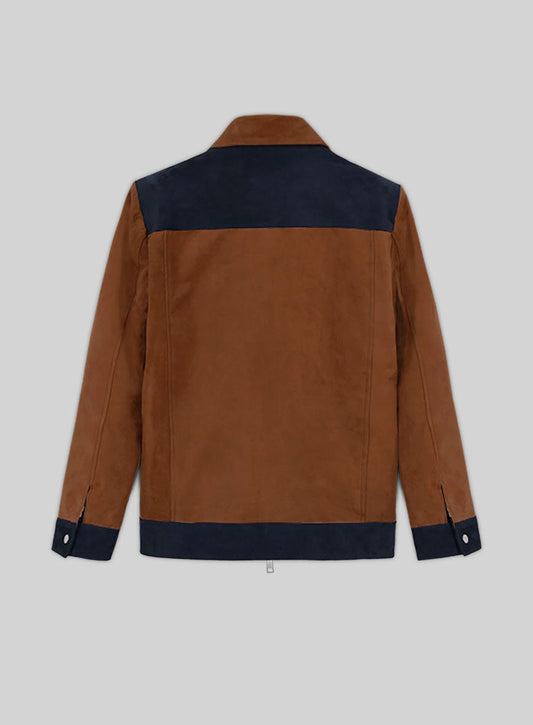 Cristiano Ronaldo Black Leather Jacket – back view