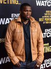Curtis James Jackson III Brown Leather Jacket – Curtis James celebrity photo in Jackson III