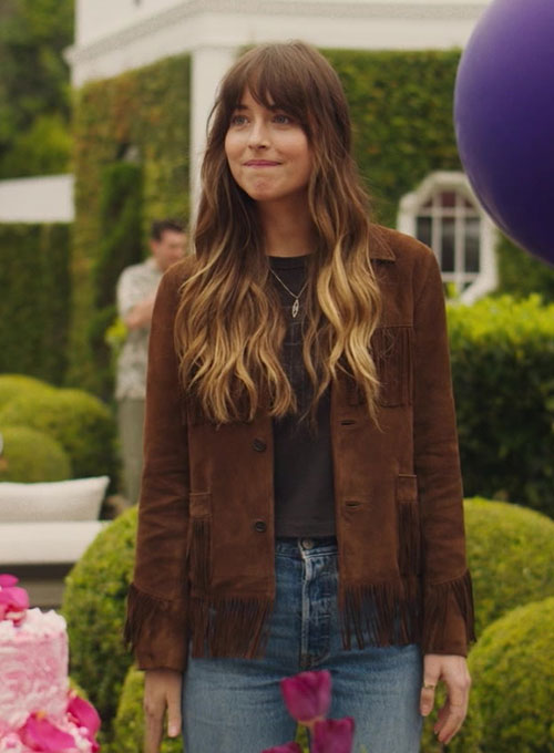 Dakota Johnson The High Note Black Suede Leather Jacket – alternate view