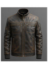 Enzo Leather Brown Jacket – Men’s Premium Brown Leather Jacket