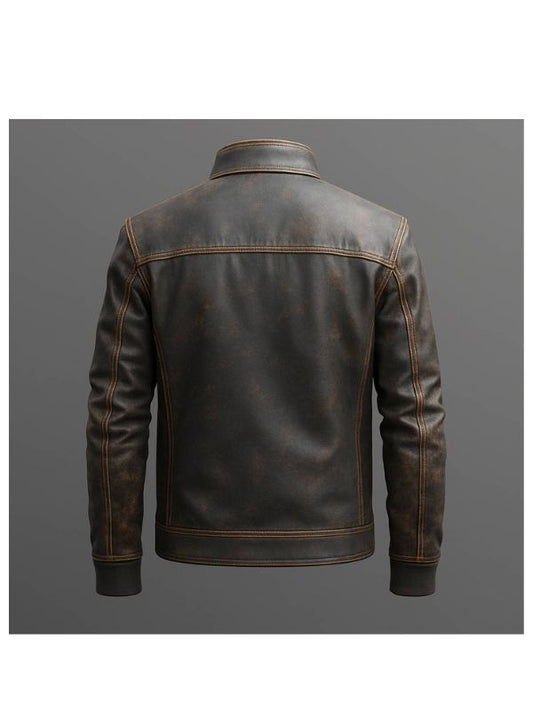 Enzo Leather Brown Jacket – Men’s Premium Brown Leather Jacket