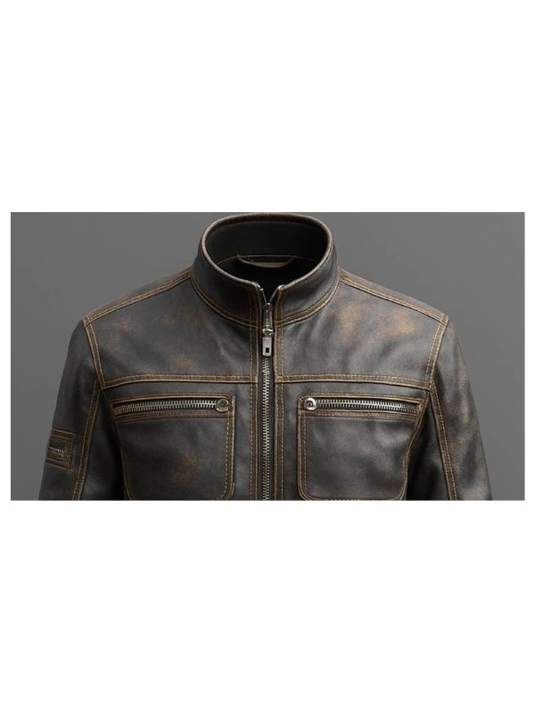 Enzo Leather Brown Jacket – Men’s Premium Brown Leather Jacket