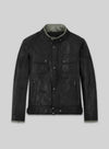 Gerard Butler Olympus has fallen premiere Black Leather Jacket – front view