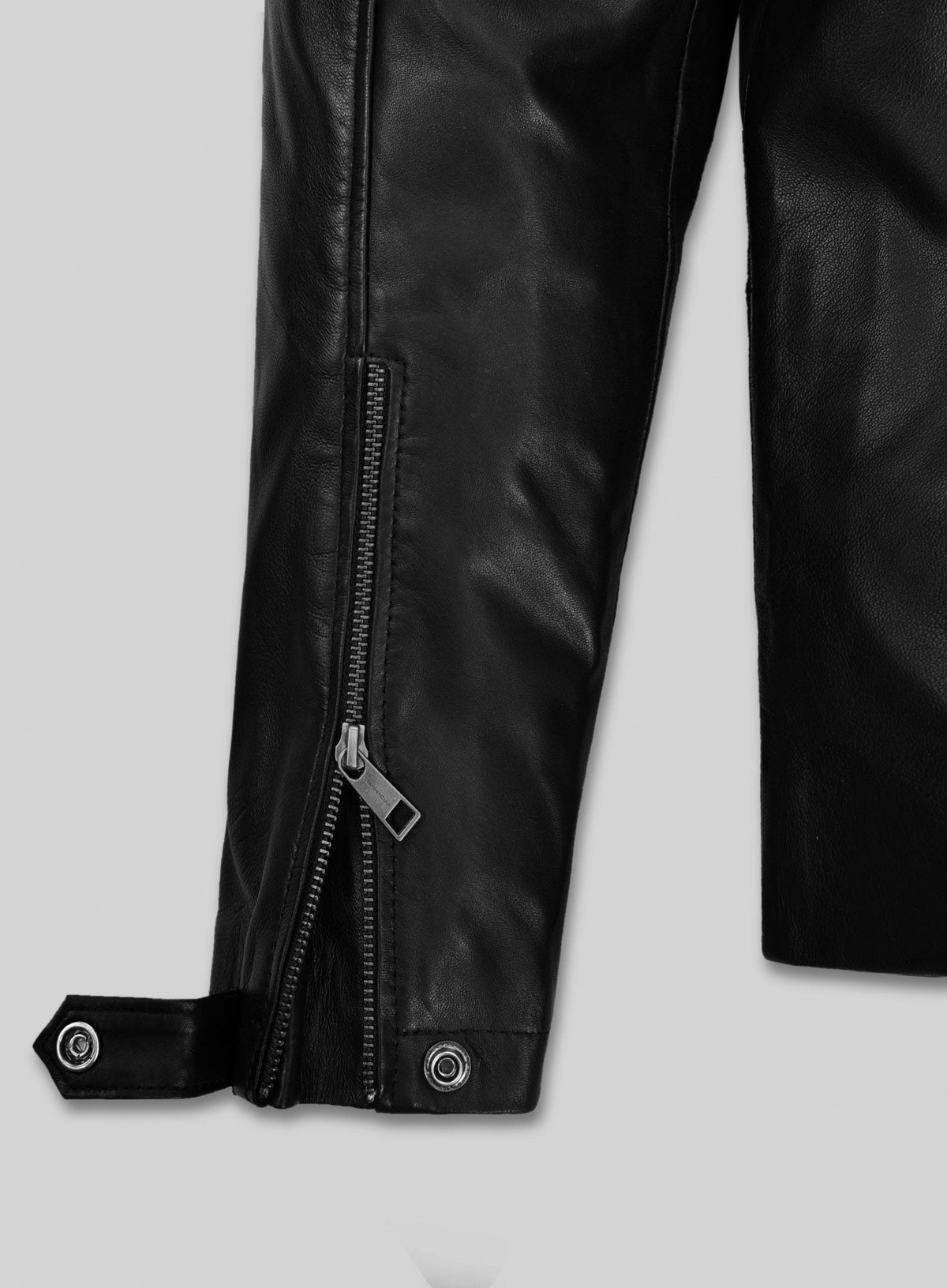 Ian Somerhalder Black Casual Leather Jacket – full product view
