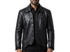 Papa V Perpetua Jacket | Ghost Band Gothic Real Leather Coat for Men