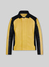 InFamous Cole MacGrath Yellow Leather Jacket – front view