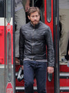 Jake Gyllenhaal Enemy Black Leather Jacket – front view