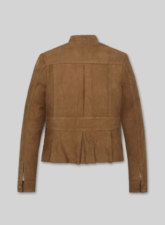 Jennifer Aniston Love Happens Black Leather Jacket – back view