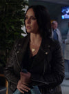 Jennifer Love Hewitt 9-1-1 Black Leather Jacket – front view