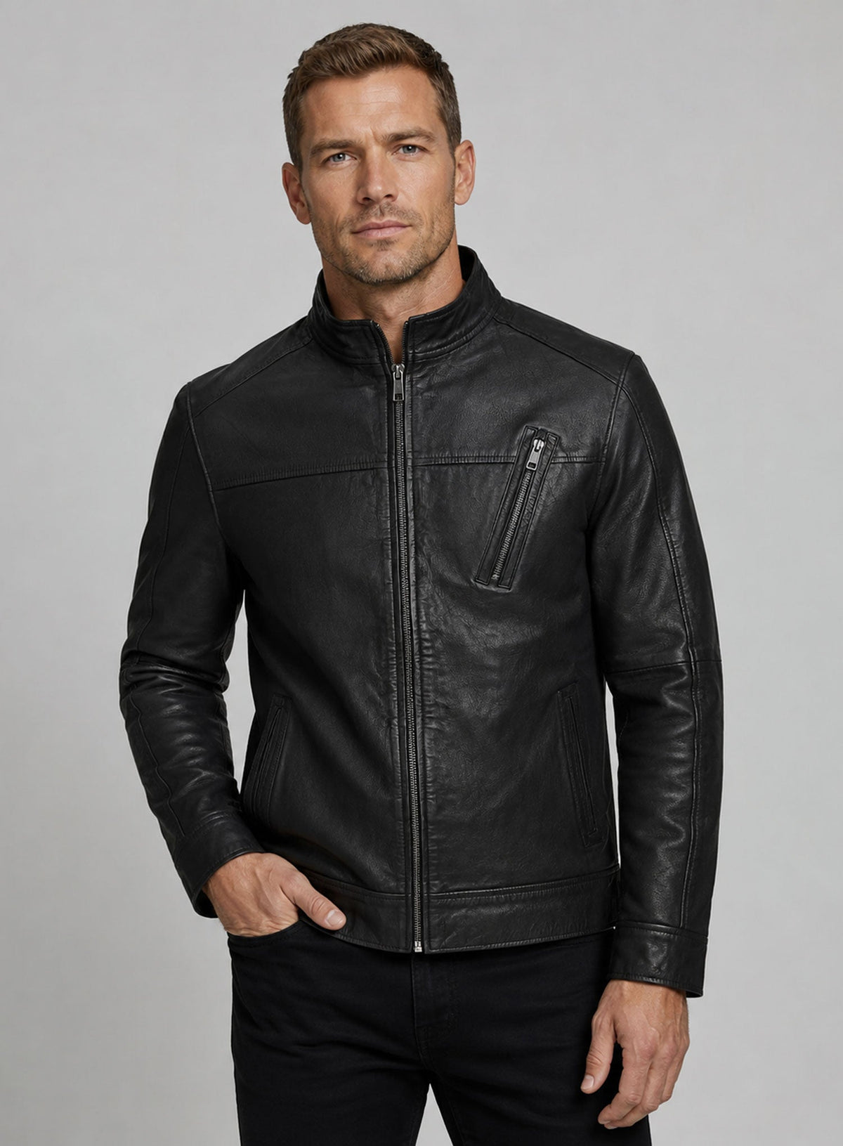 Jesse Lee Soffer Chicago P.D. Leather Jacket view 6