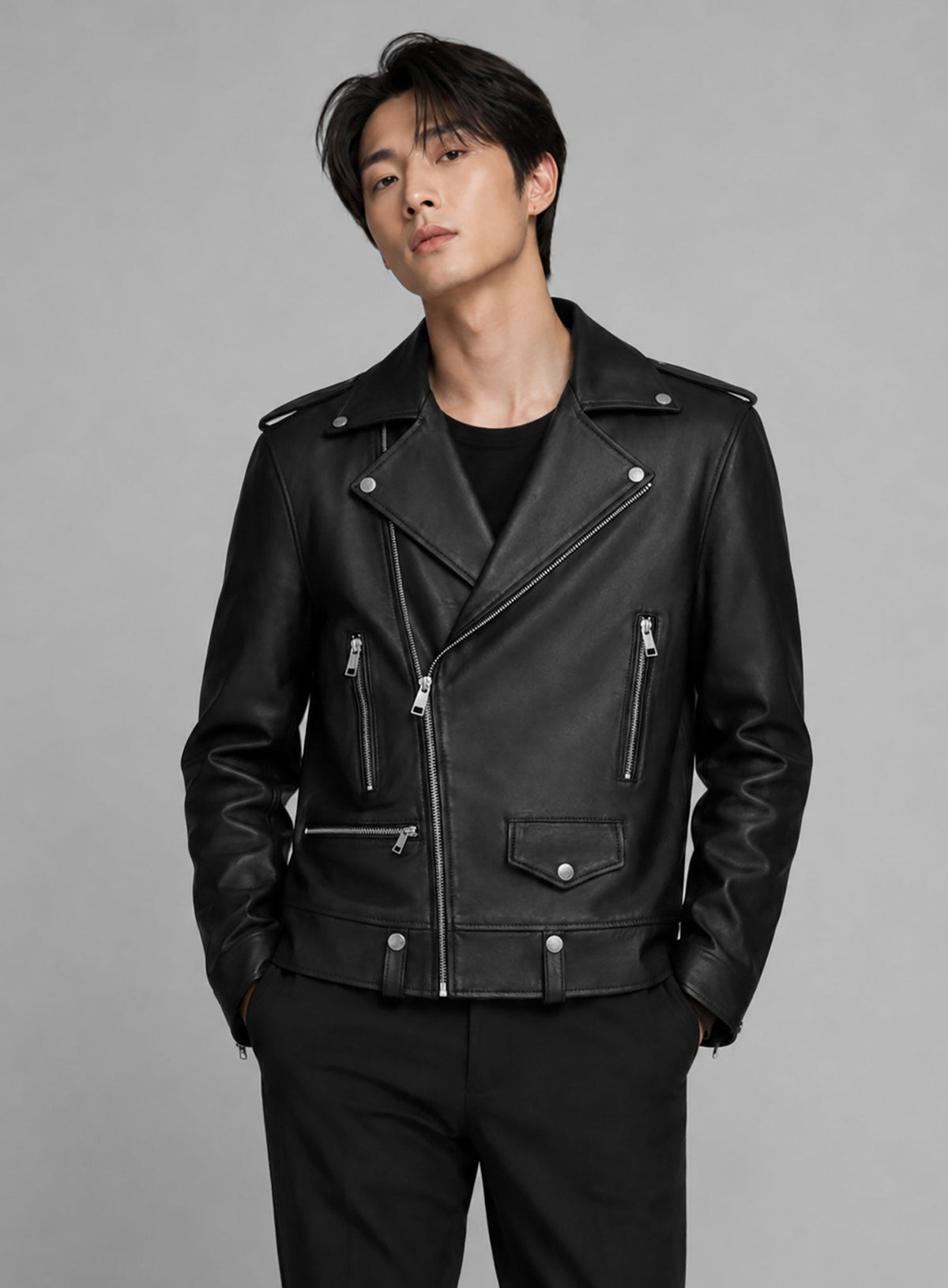 Jimin Leather Jacket view 6