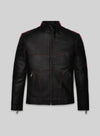 John Leguizamo Land of the Dead Black Leather Jacket – front view