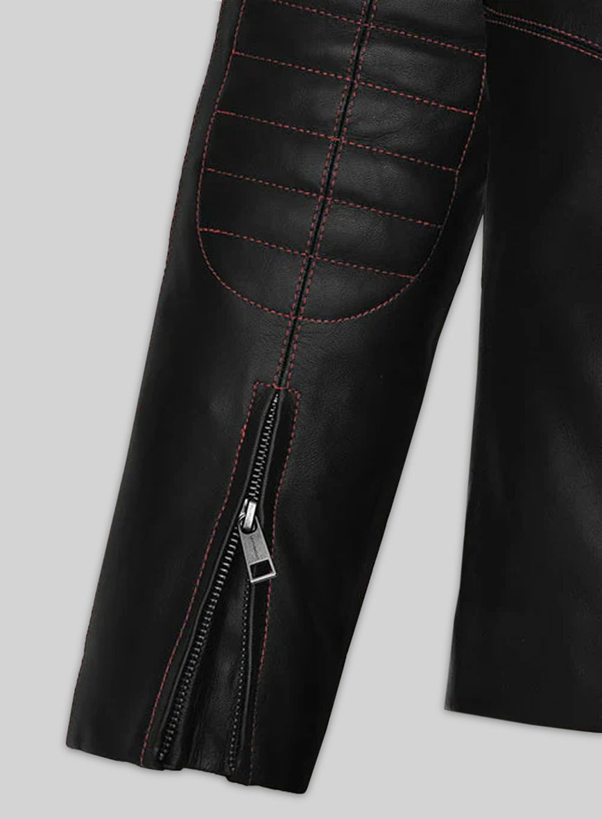 John Leguizamo Land of the Dead Black Leather Jacket – full product view