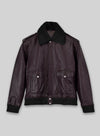 Joker Batman 1989 Purple Leather Jacket – front view