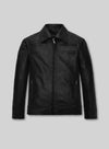 Joseph Gordon-Levitt Looper Black Leather Jacket – front view