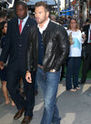 Kellan Lutz Black Leather Jacket – Kellan Lutz celebrity photo in Net York City