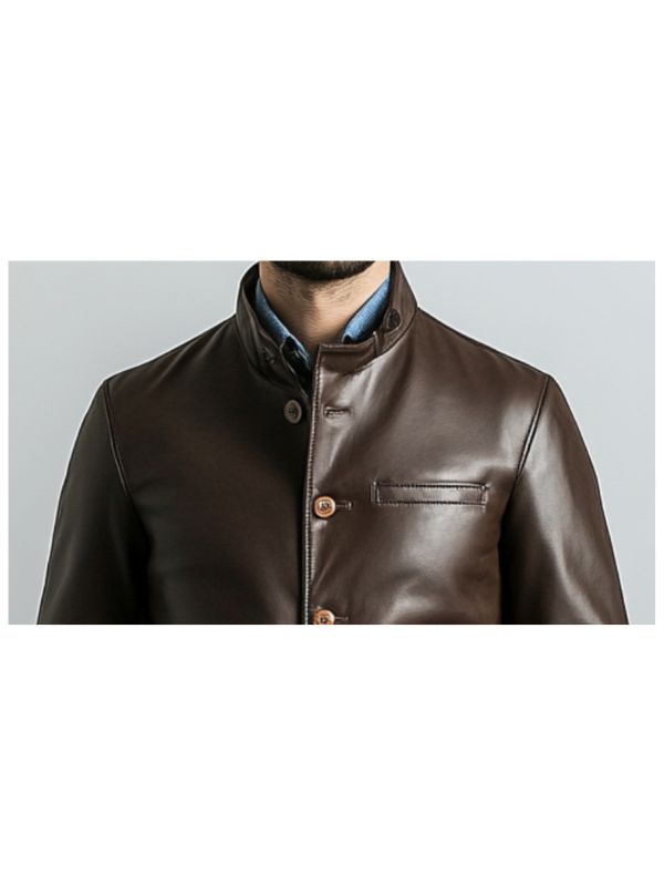 Lucas Leather Brown Jacket – Men’s Leather Jacket (Brown)