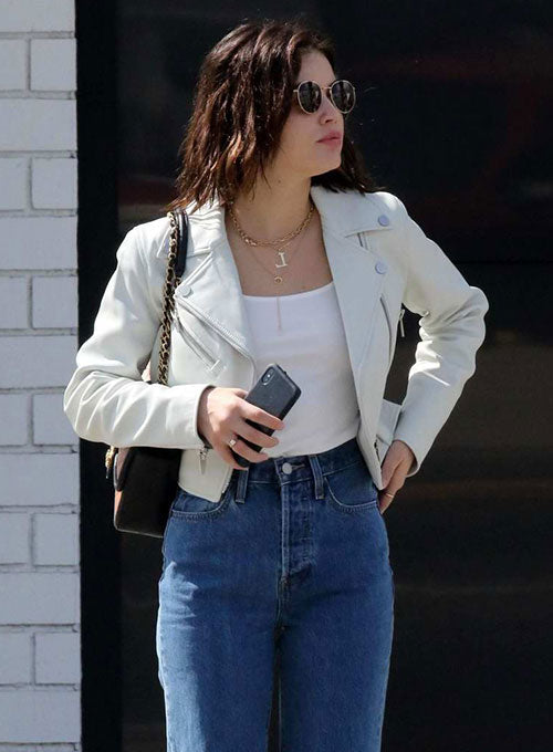 Lucy Hale Los Angeles Black Leather Jacket – alternate view