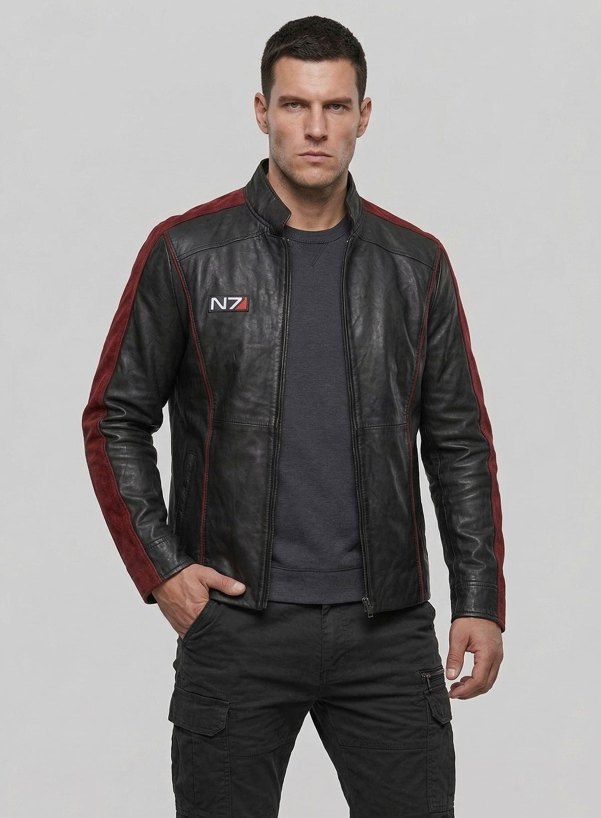 Mass Effect 3 Leather Jacket view 6