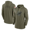 2024 Miami Dolphins Salute to Service Long Sleeve Hooded T-Shirt
