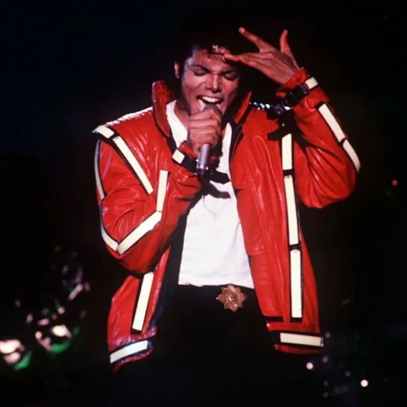 Michael Jackson Bad Tour Thriller Leather Jacket