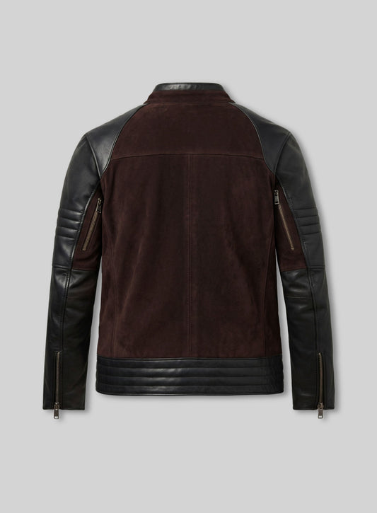 Mortal Kombat II Karl Urban Black Leather Jacket – back view