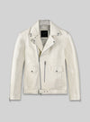 Nick Jonas Black Leather Jacket – front view