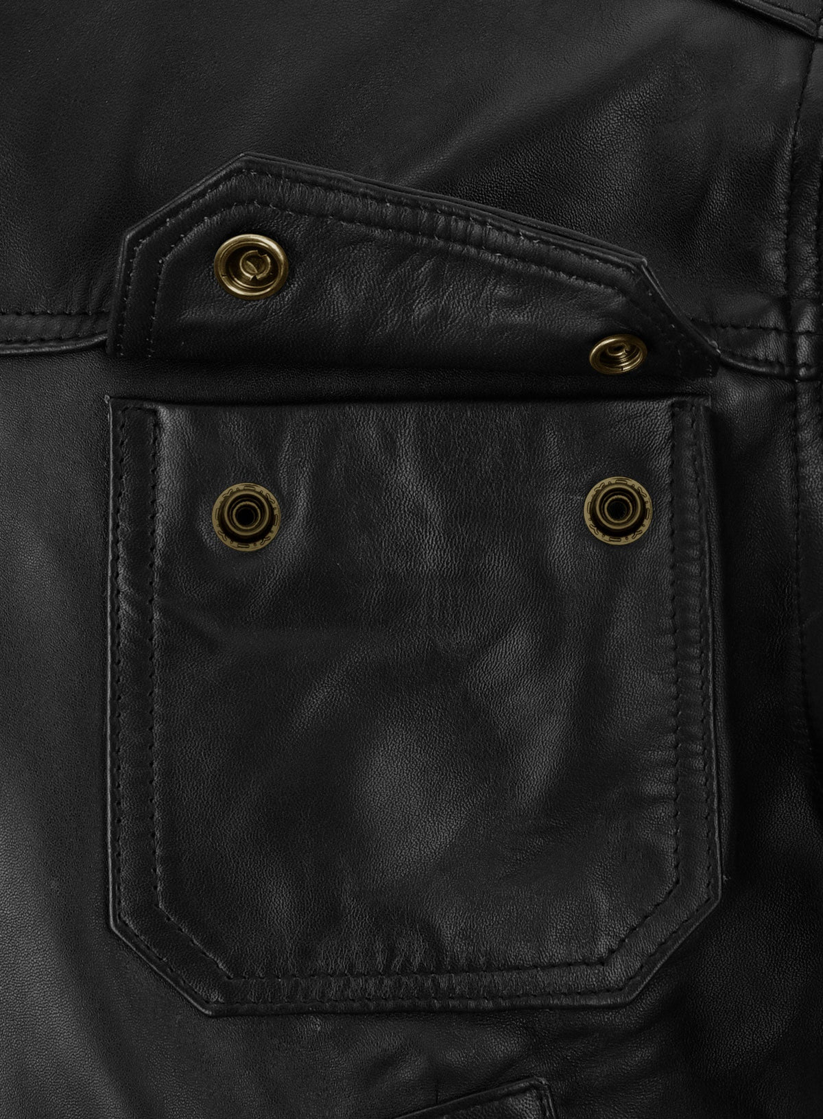 Sean Bean Cleanskin Black Leather Jacket – leather colour swatch