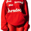 She Loved Me Till Thursday Hoodie – Green Unisex Fleece Pullover (Recreated Edition)