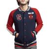 Spiderman Varsity Navy and Red Full-Snap Fleece Jacket – Recreated Edition