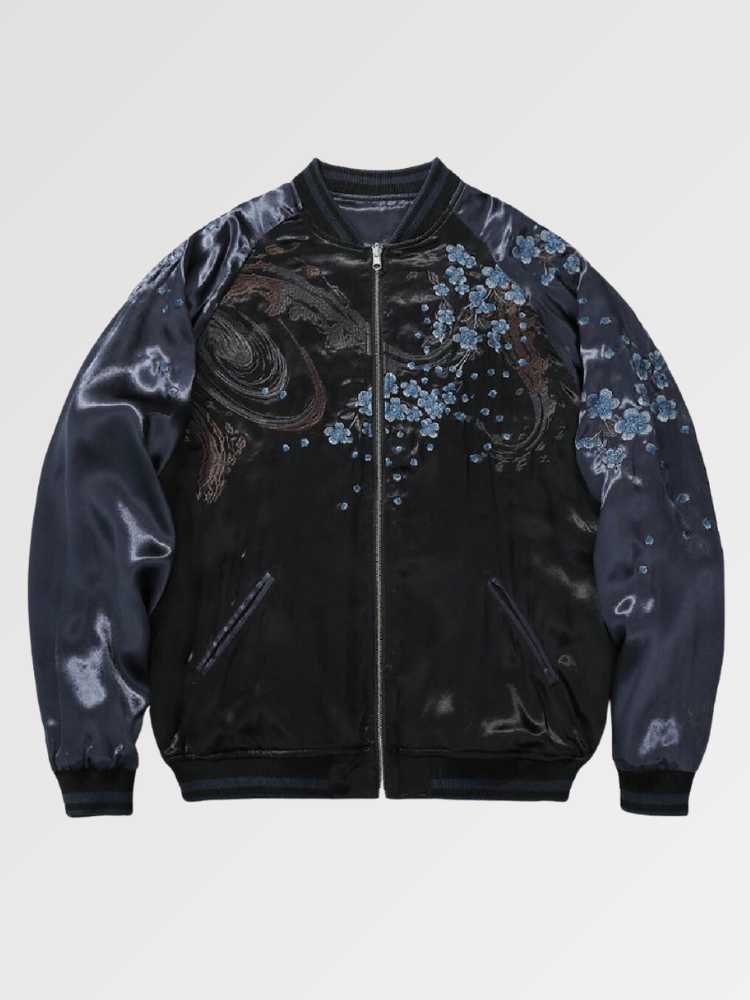 Japanese Sukajan Embroidered Lion - Sublimation Jacket ( Recreated Edition )