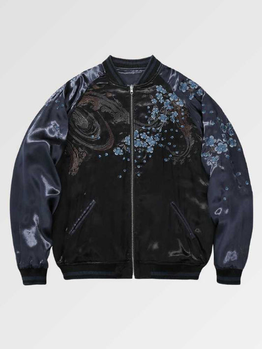 Japanese Sukajan Embroidered Lion - Sublimation Jacket ( Recreated Edition )