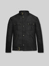 The Expendables Lee Christmas Black Leather Jacket – front view