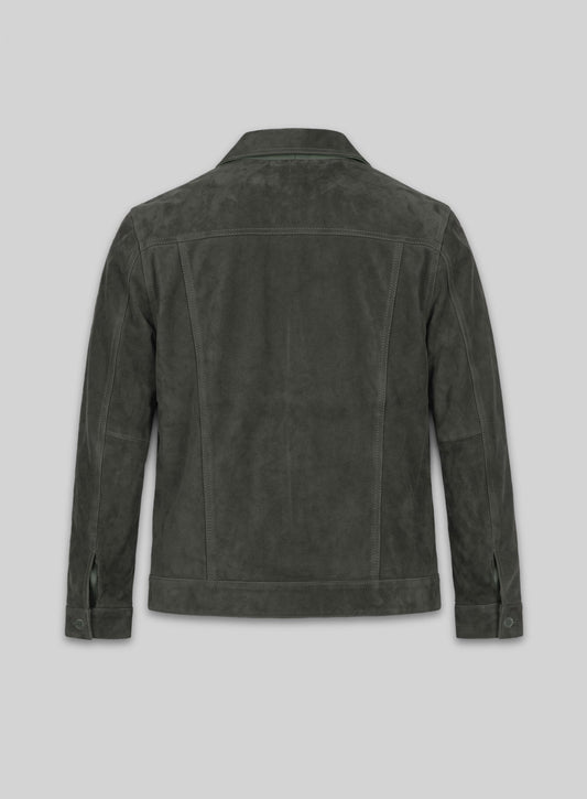 Transformers 4 Mark Wahlberg Black Leather Jacket – back view