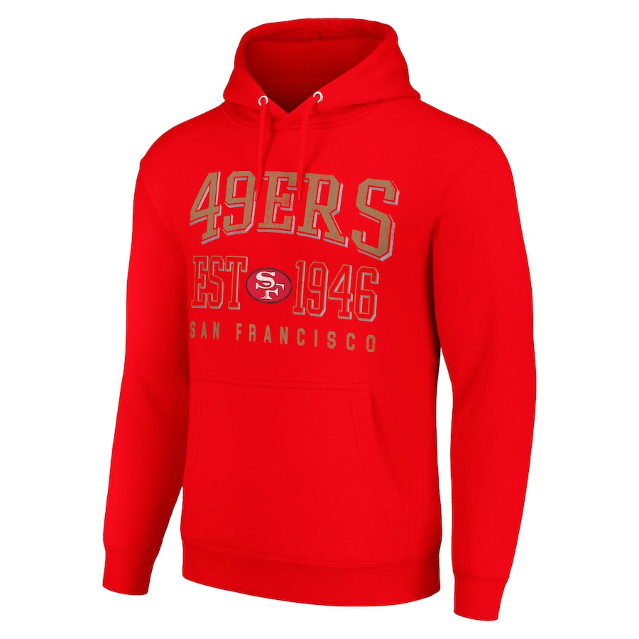 San Francisco 49ers Red Pullover Hoodie (Recreated Edition)