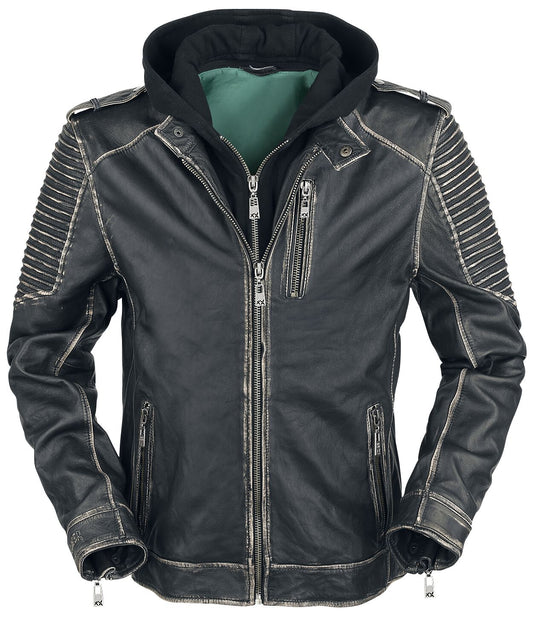 Suicide Squad Joker Black Leather Jacket — image 2