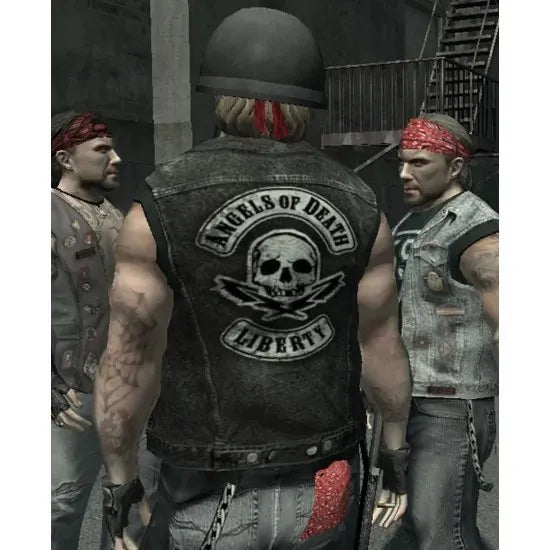 GTA 4 Angels Of Death Liberty Black Leather Vest