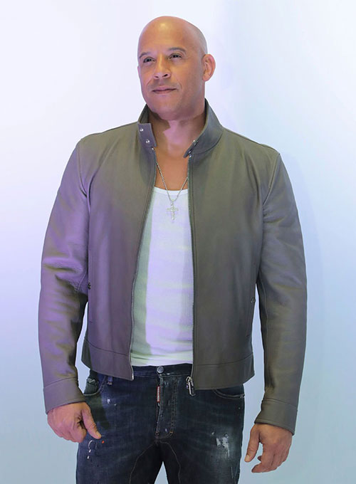 Vin Diesel xXx Return of Xander Cage Taupe Leather Jacket – worn look