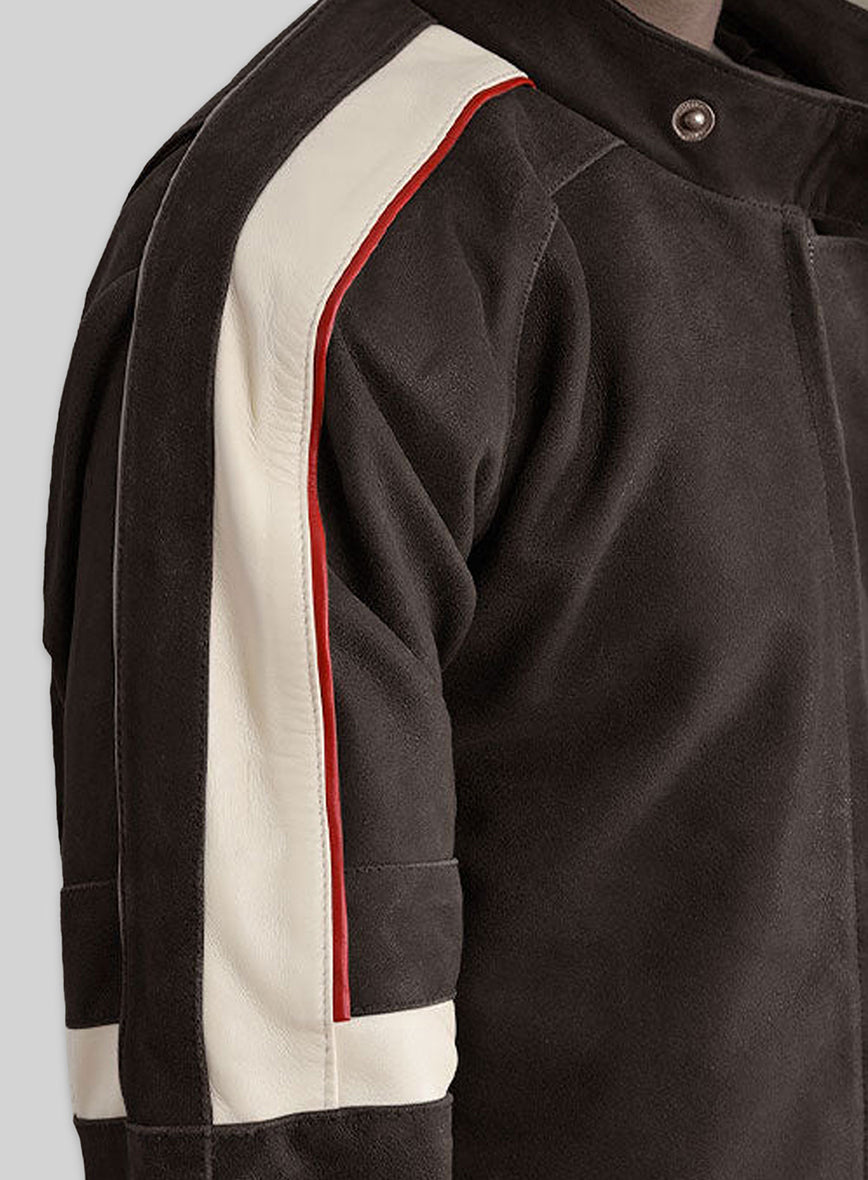 War Of The Worlds Black Leather Jacket – close-up and worn views