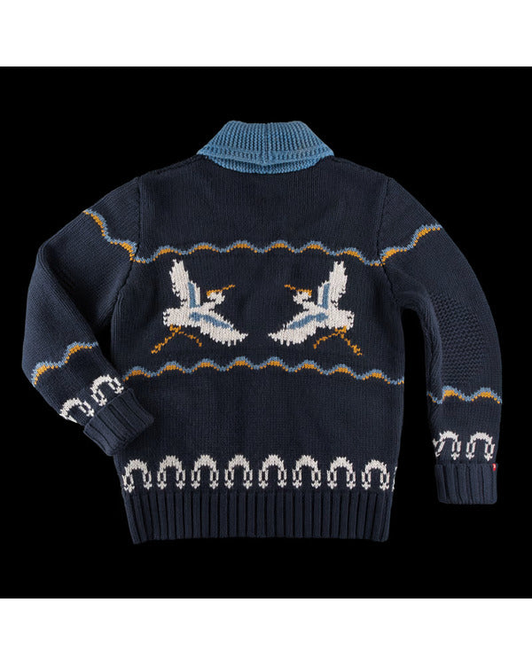 This Morning 2025 Ben Shephard Blue Crane Knitted Cardigan – Casual Comfort With Eye‑Catching Style