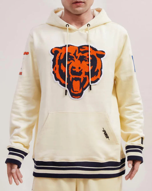 Chicago Bears Pro Standard Cream Neutral Hoodie – Classic Comfort Meets NFL Style Recreated Edition