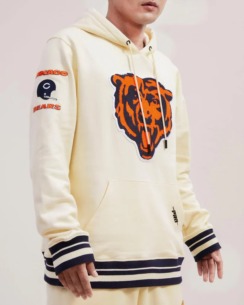 Chicago Bears Pro Standard Cream Neutral Hoodie – Classic Comfort Meets NFL Style Recreated Edition