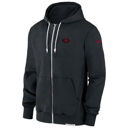 San Francisco 49ers Grey Sideline Full-Zip Hoodie (Recreated Edition)