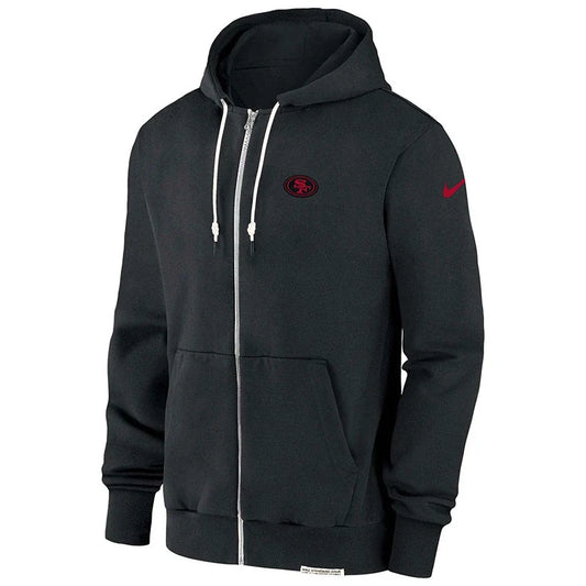 San Francisco 49ers Grey Sideline Full-Zip Hoodie (Recreated Edition)
