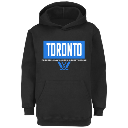 Toronto PWHL Black Pullover Hoodie (Recreated Edition)