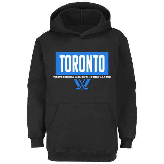 Toronto PWHL Black Pullover Hoodie (Recreated Edition)