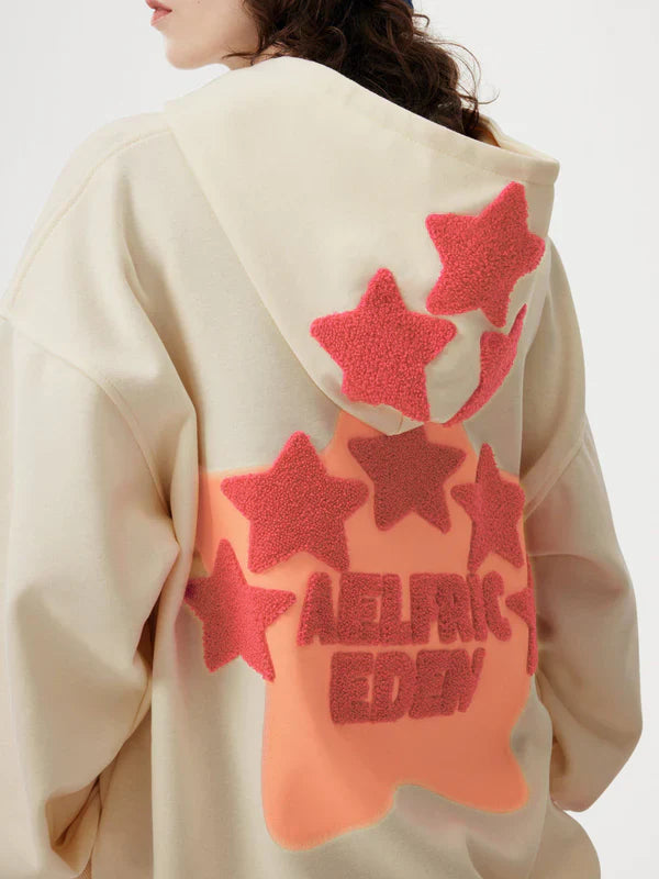 Aelfric Eden Vintage Embroidery Star Hoodie Recreated Edition